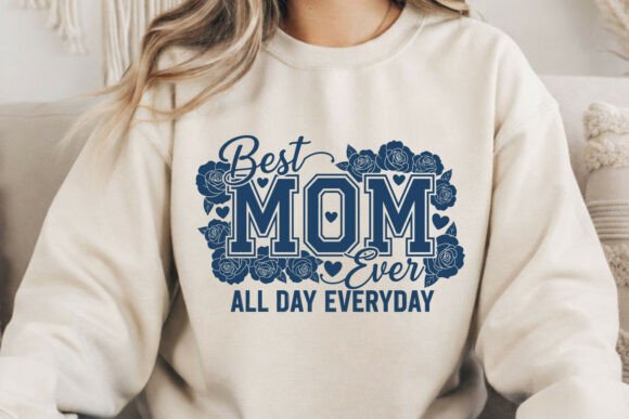 Best Mom Ever SVG: Floral Mom Graphics & Illustrations
