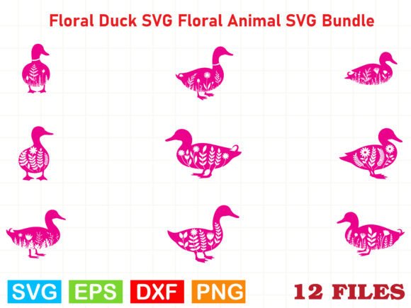 Floral Duck SVG Bundle: Graphics & Illustrations Review