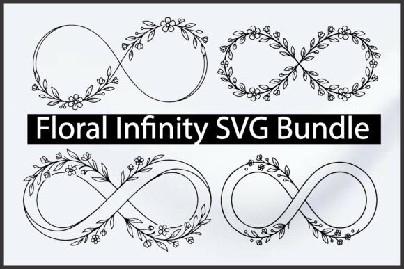 Floral Infinity SVG Bundle: Graphics & Freebies for Editors