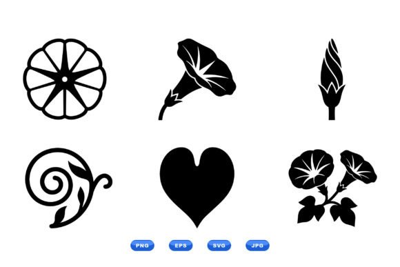 Morning Glory Floral SVG Pack: Graphics & Illustrations